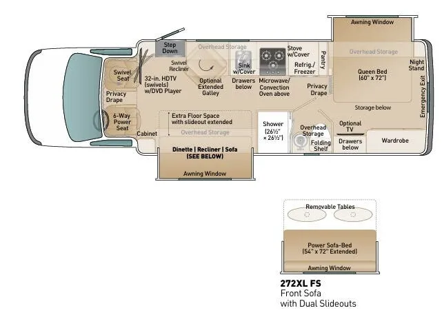 Coach House Platinum 272XL FS floor plan