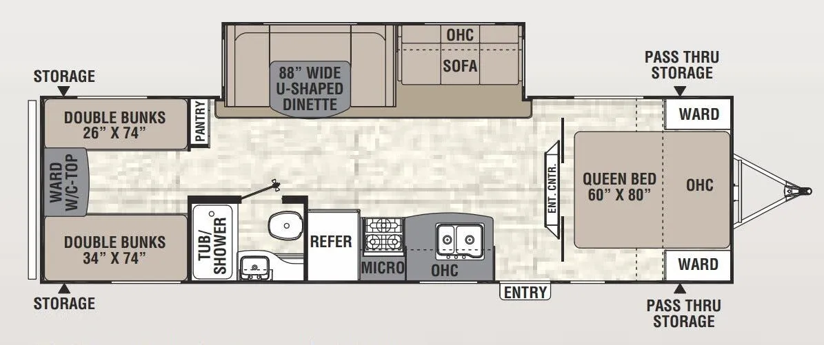 Coachmen Freedom Express Select 29SE floor plan