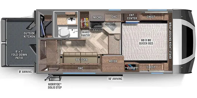 Palomino Backpack HS-2912 floor plan