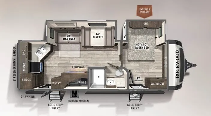 Forest River Rockwood Ultra Lite 2614BS exterior