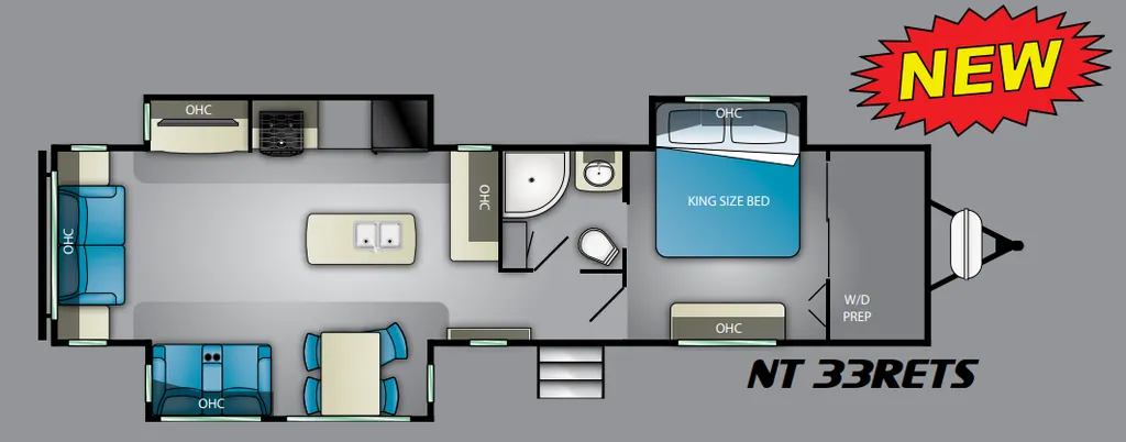 2020 Heartland North Trail 33RETS floor plan