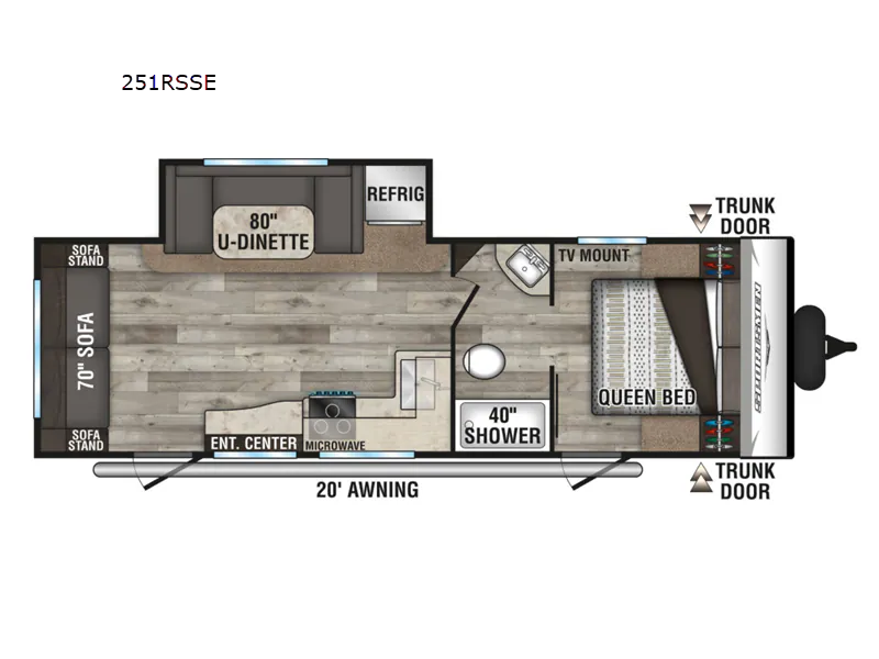 2022 K-Z Sportsmen SE 251RSSE - Floor plan