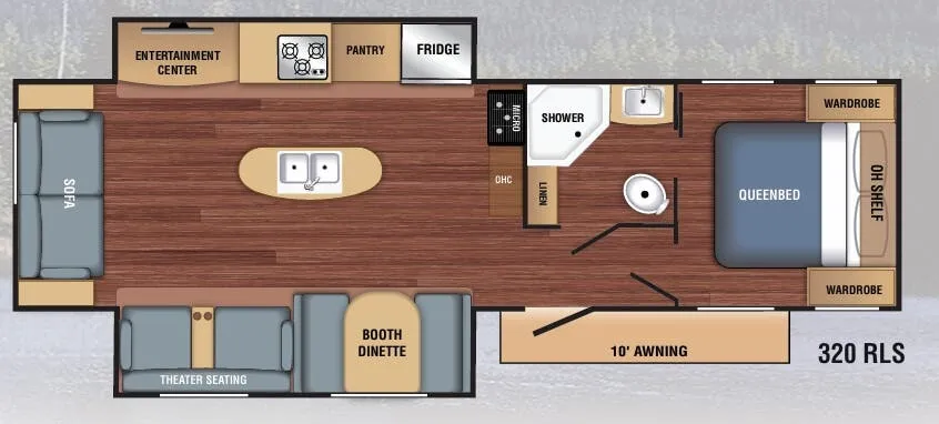 Braxton Creek LX 320RLS floor plan