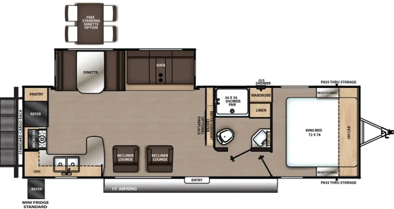 Coachmen Catalina Legacy Edition 283RKS floor plan