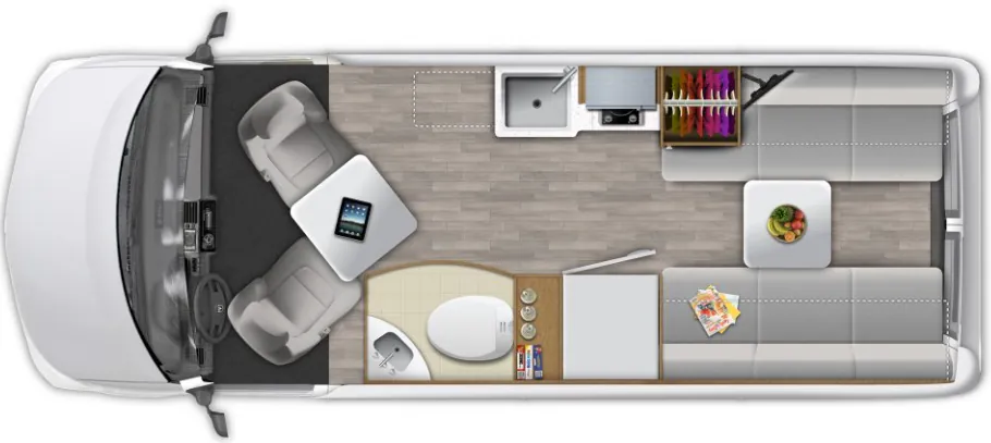 Roadtrek ZION Base floor plan