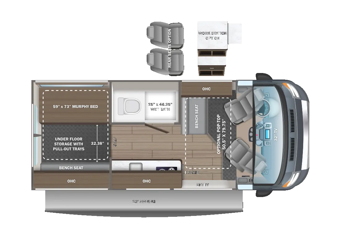 2025 Entegra Coach Ethos 20E - Floor plan