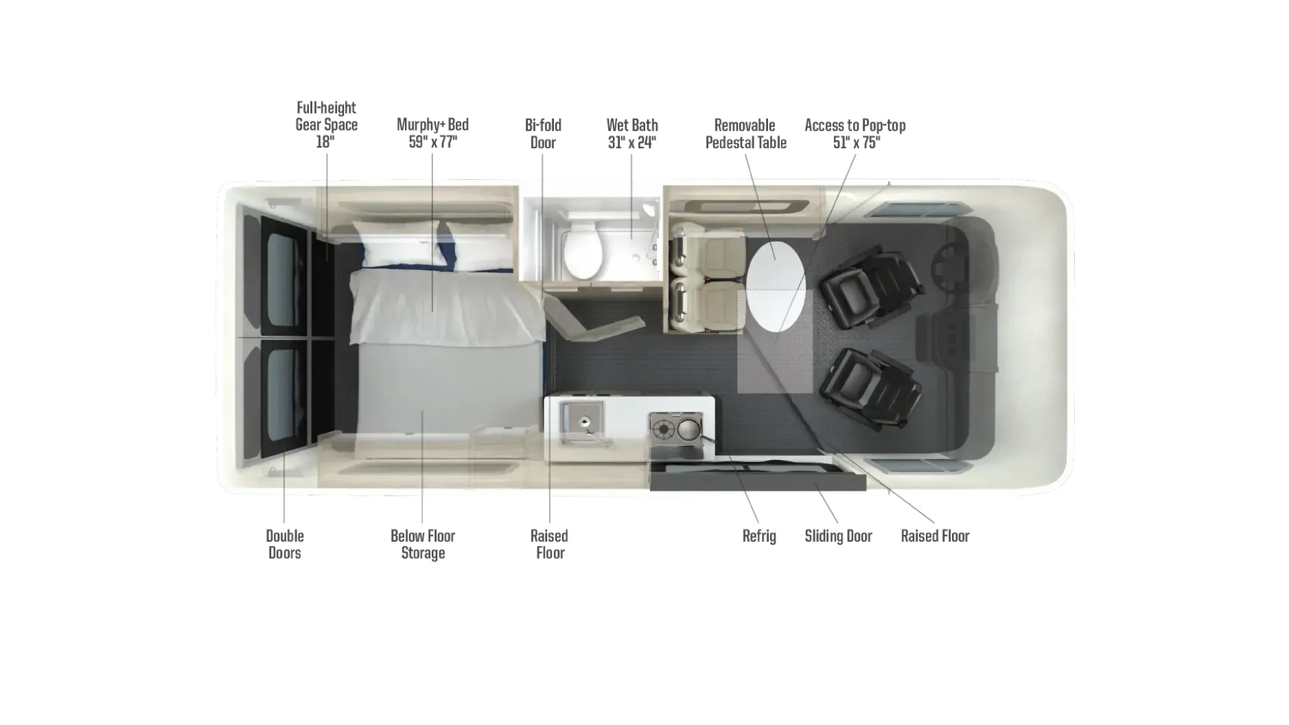 Winnebago Solis 59PX floor plan
