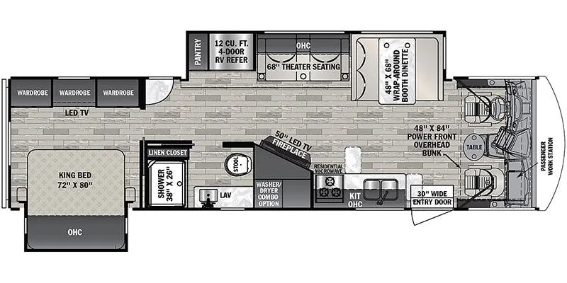 2023 Forest River FR3 33DS - Floor plan