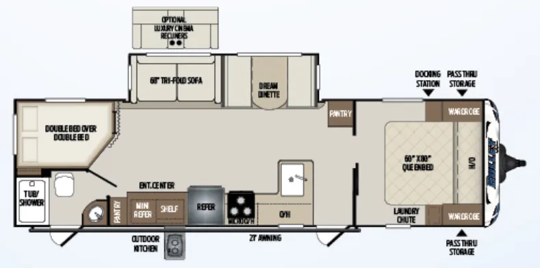 Keystone Bullet 290BHSWE floor plan