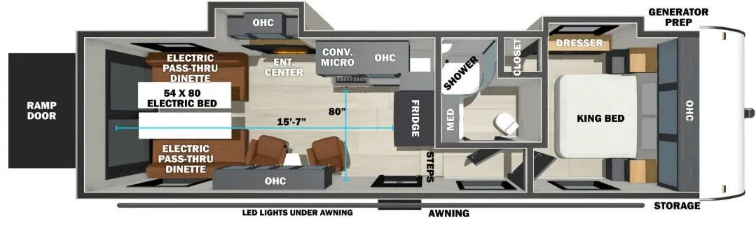 Forest River Shockwave 2800 floor plan