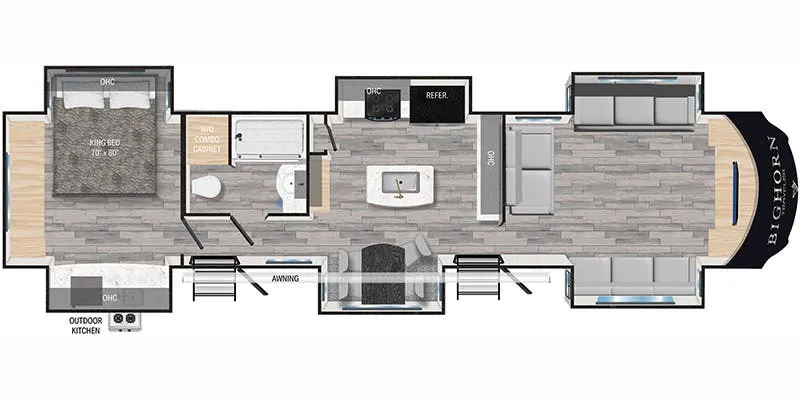 Heartland Bighorn Traveler BHTR 38 FL floor plan