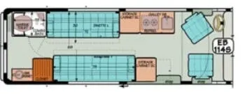 Sportsmobile Express 114S floor plan