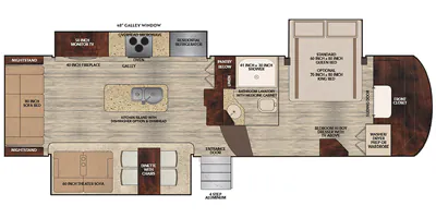 2018 Vanleigh Vilano 320GK - Floor plan