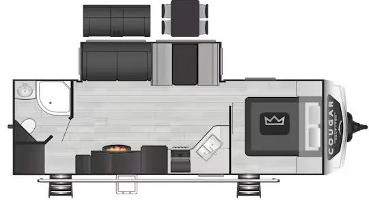 Keystone Cougar Half-Ton 26RBSWE floor plan