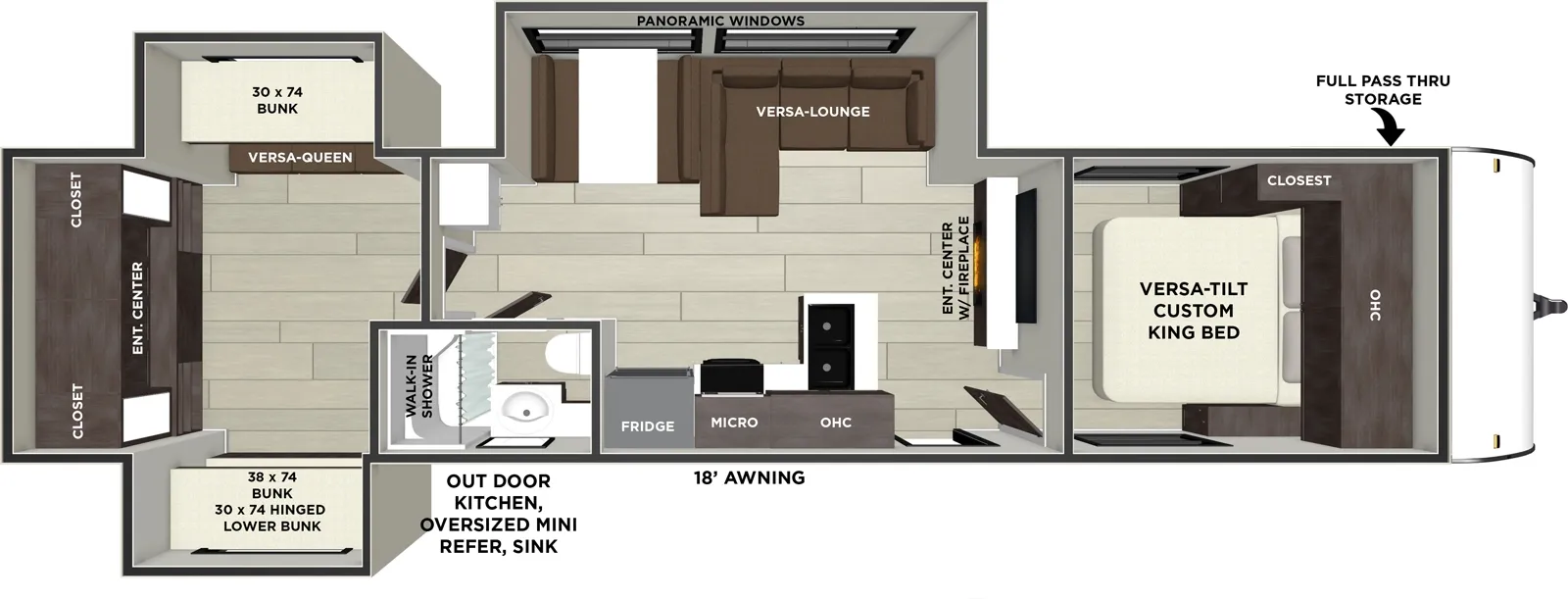 2026 Forest River Salem 31KQBTS - Floor plan