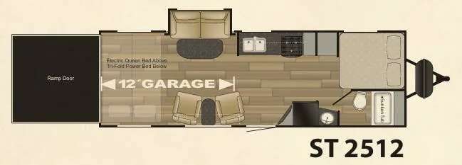 Cruiser RV Stryker ST 2512 floor plan