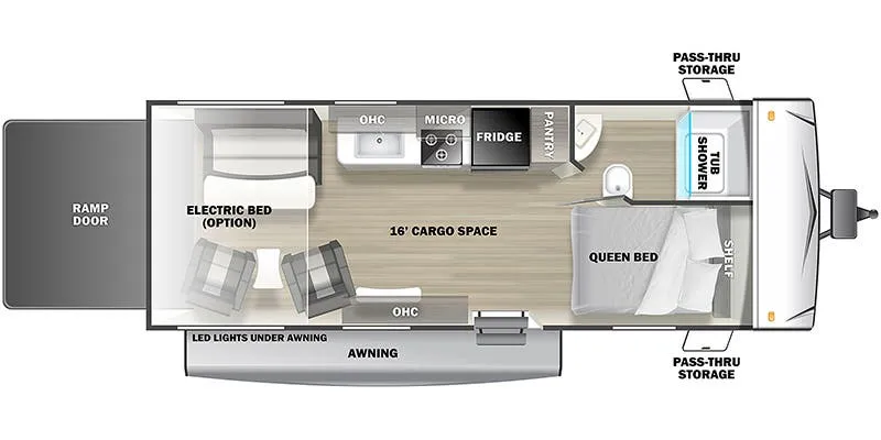 Forest River Sandstorm 186 floor plan