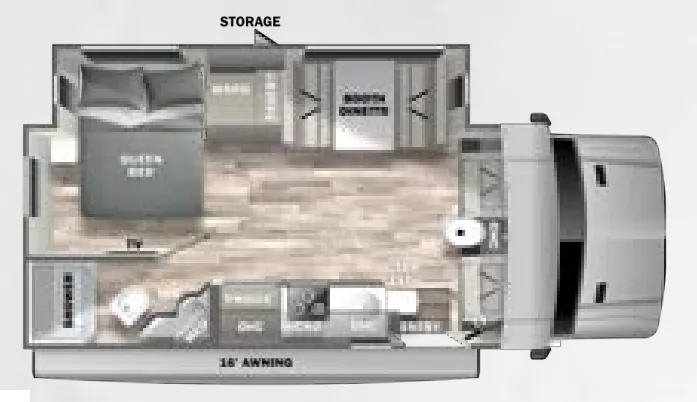 2023 Dynamax Corp Isata 3 Series 24FW - Floor plan