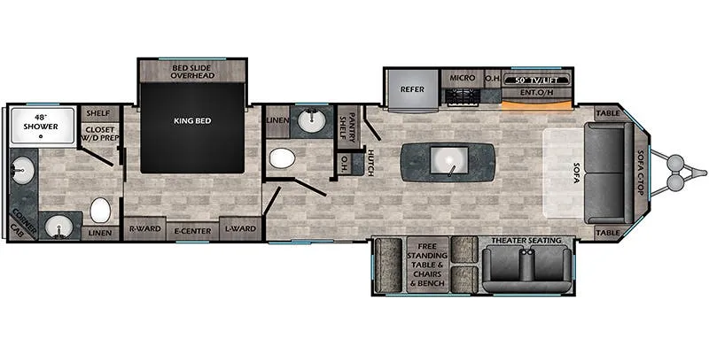 CrossRoads Hampton HP372FDB floor plan