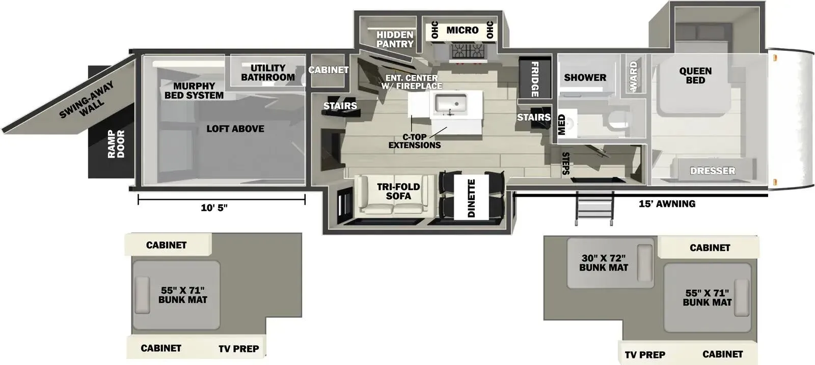 Forest River Vengeance Rogue Store 411STORE floor plan