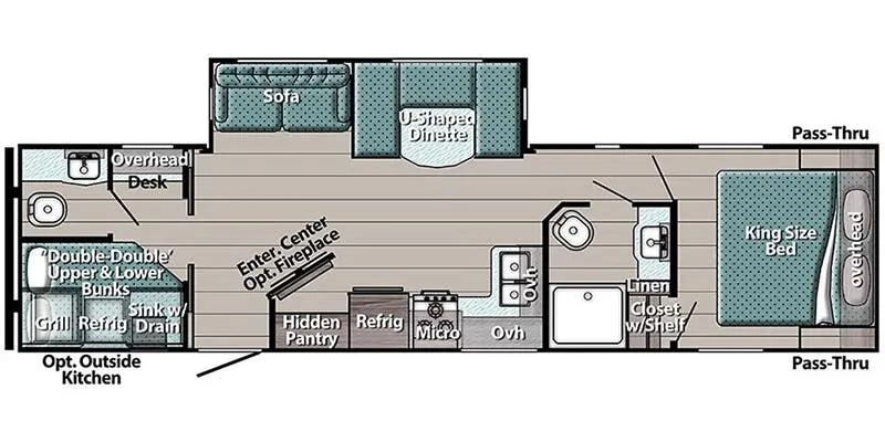 Gulf Stream Kingsport Supreme 285DBS floor plan