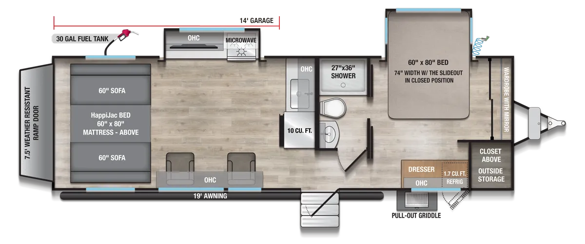 2026 Alliance RV Valor All-Access 27T14 - Floor plan