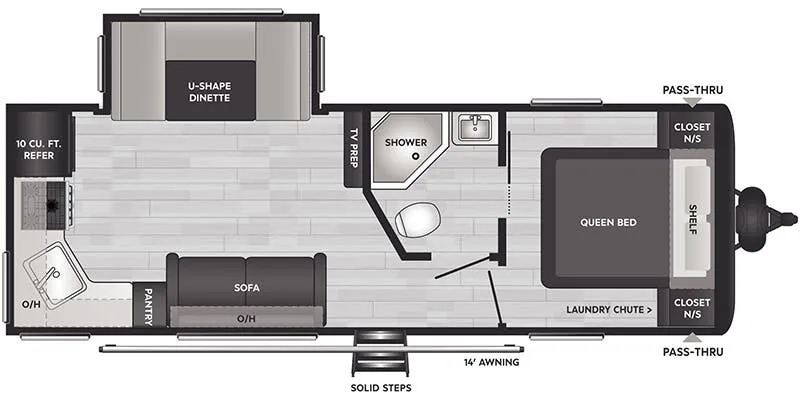 Keystone Hideout West 24RKSWE floor plan