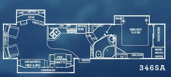 Coachmen Brookstone 346SA floor plan