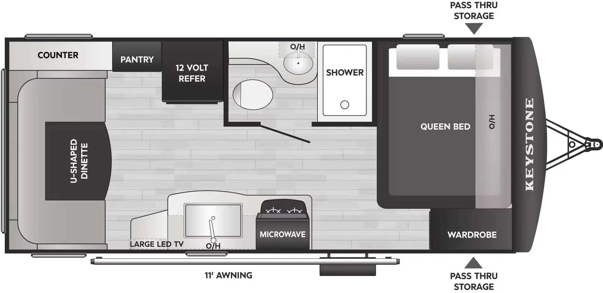 2026 Keystone Passport 190RDWE - Floor plan