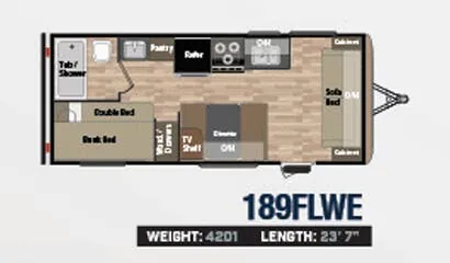 Keystone Springdale 189FLWE floor plan