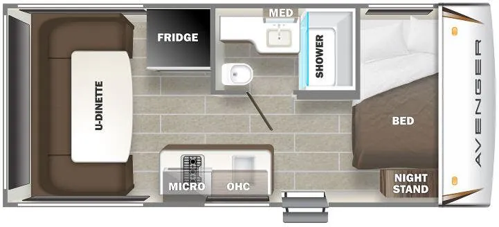 Prime Time Avenger LT 16RD floor plan