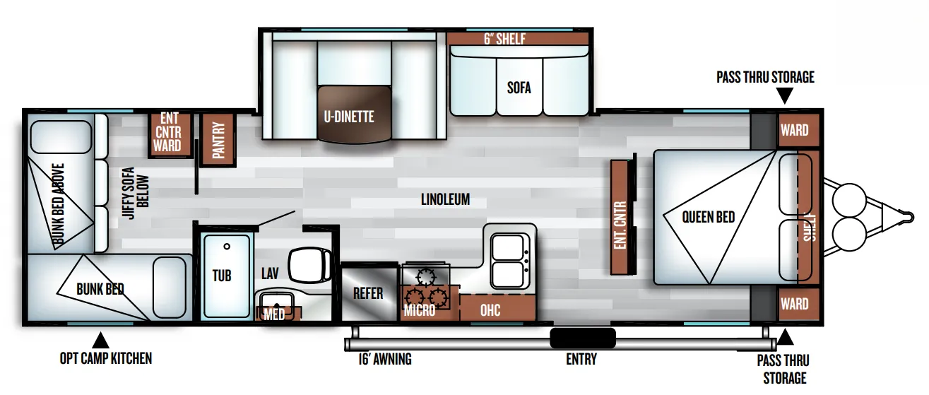 Forest River Salem Cruise Lite 273QBXL floor plan