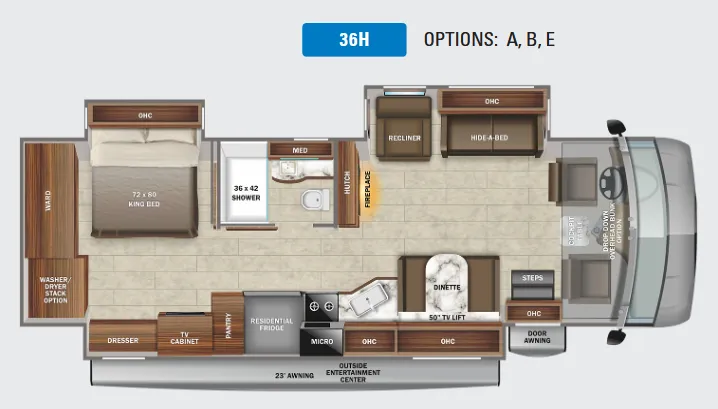 Jayco Precept Prestige 36H floor plan