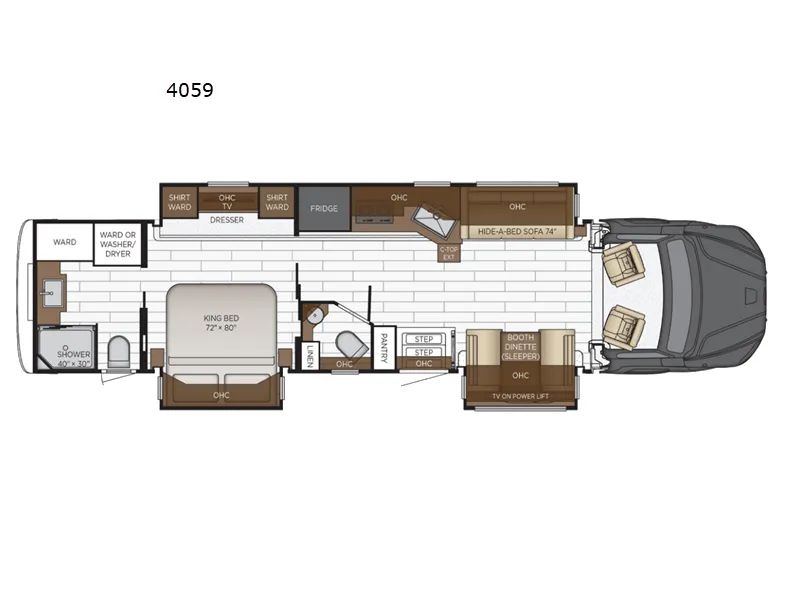 2026 Newmar Super Star 4059 - Floor plan