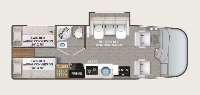 Thor Motor Coach Freedom Eddie Bauer EB24 floor plan
