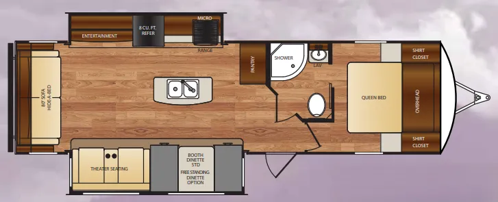 Forest River Wildcat 312RLI floor plan
