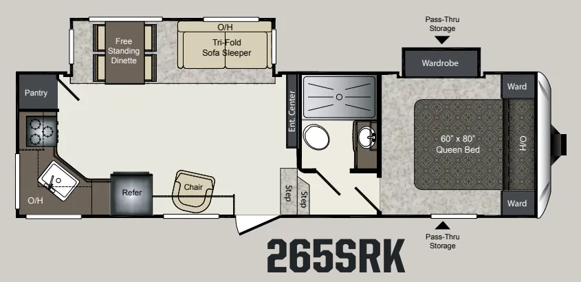 Keystone Laredo 265SRK floor plan