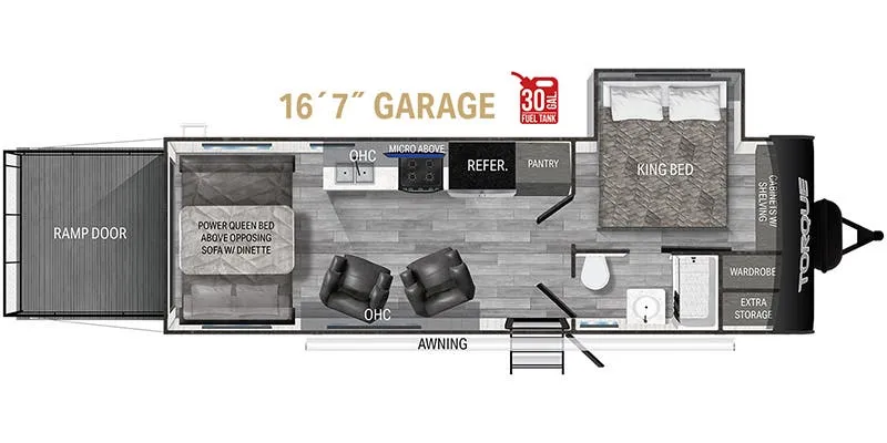 Heartland Torque TQ T256 floor plan