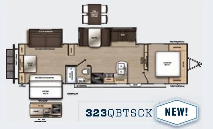 Coachmen Catalina Legacy Edition 323QBTSCK floor plan