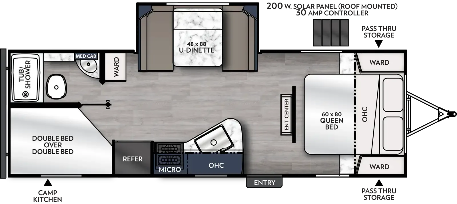 Coachmen Apex Ultra-Lite 245BHS floor plan