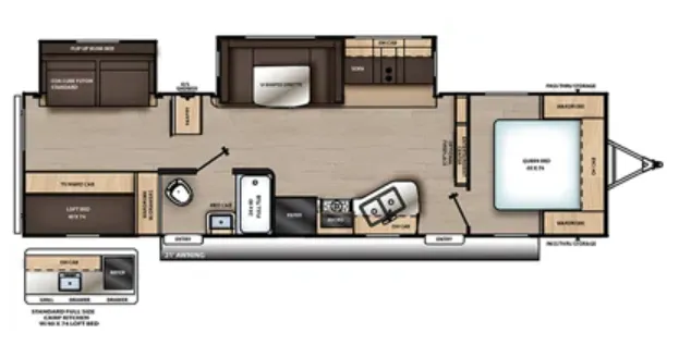 2019 Coachmen Catalina Legacy 323BHDSCK floor plan