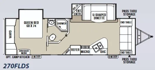 Coachmen Freedom Express 270FLDS floor plan