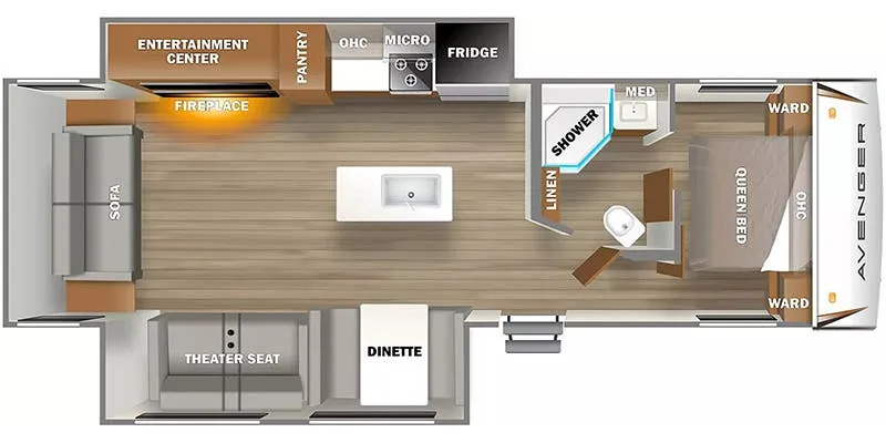 Prime Time Avenger 28REI floor plan