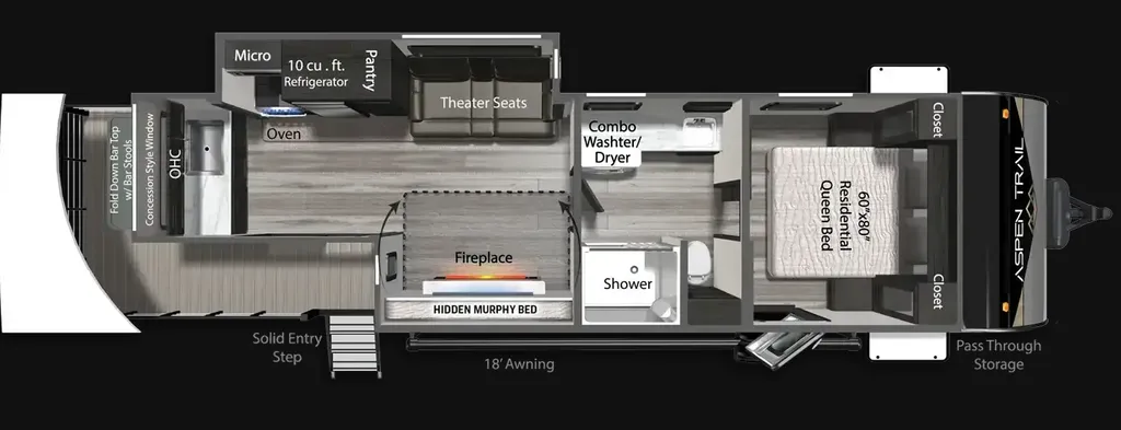 2025 Dutchmen Aspen Trail 3200WAP floor plan