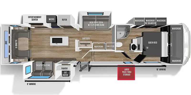 Forest River Wildcat 348MB floor plan