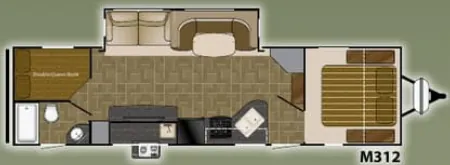 Heartland Mallard M312 floor plan