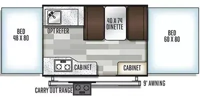 Forest River Flagstaff LTD 206LTD floor plan