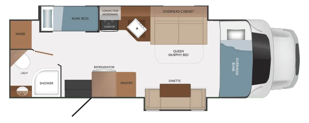 Fleetwood Altitude FS550 30SB floor plan