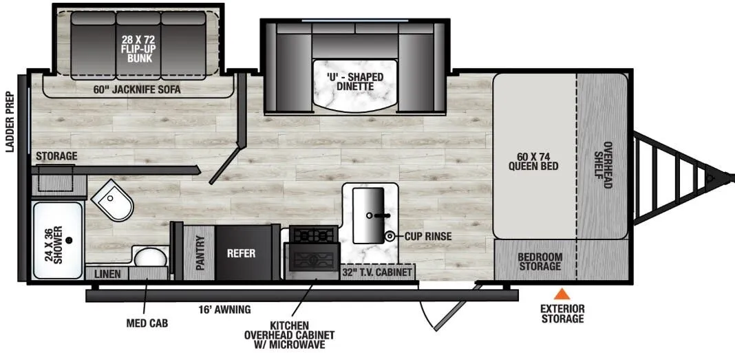 2025 Coachmen Clipper 6K Series 22BHSR - Floor plan