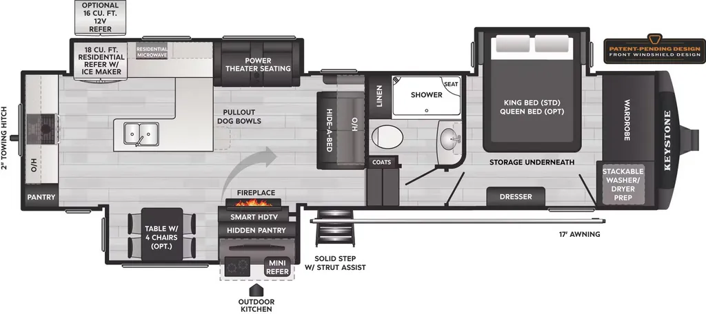 2026 Keystone Montana High Country 325RK floor plan